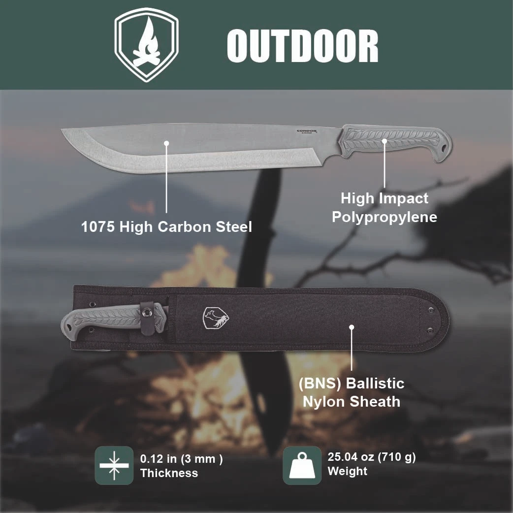 Condor Terra Camp Machete Grå